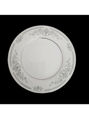 Rose China Brenda 3801 Bread Plates Set of 2 Gray Floral Japan